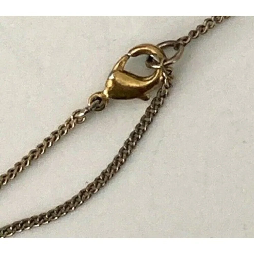 Stella & Dot Avalon Necklace Gold Tone Crescent Pendant Open Work Adjustable